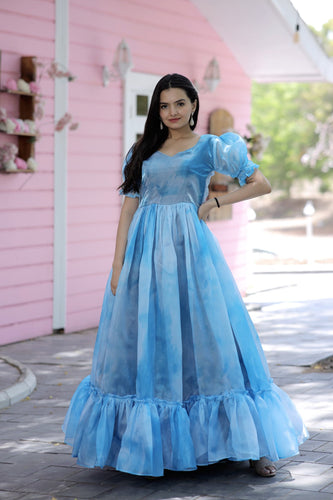 Navy Blue Satin V Neck Wedding Party Flower Girl Dress – Flower Girl Dresses
